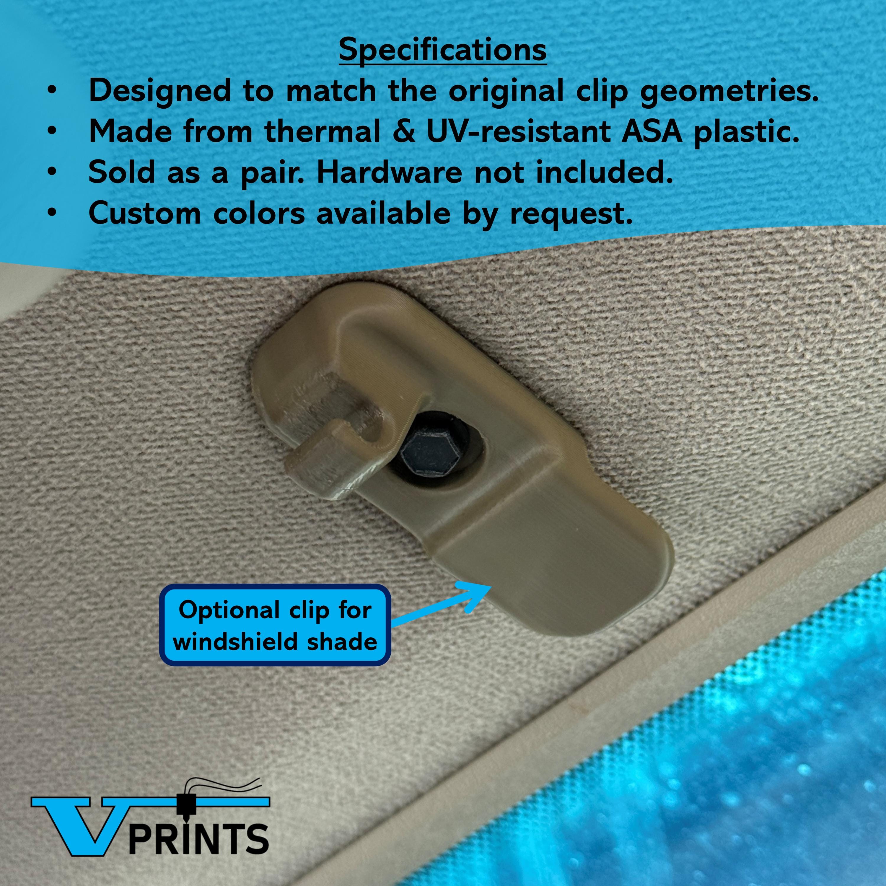 Volvo 940 & 740 Sun Visor Clips
