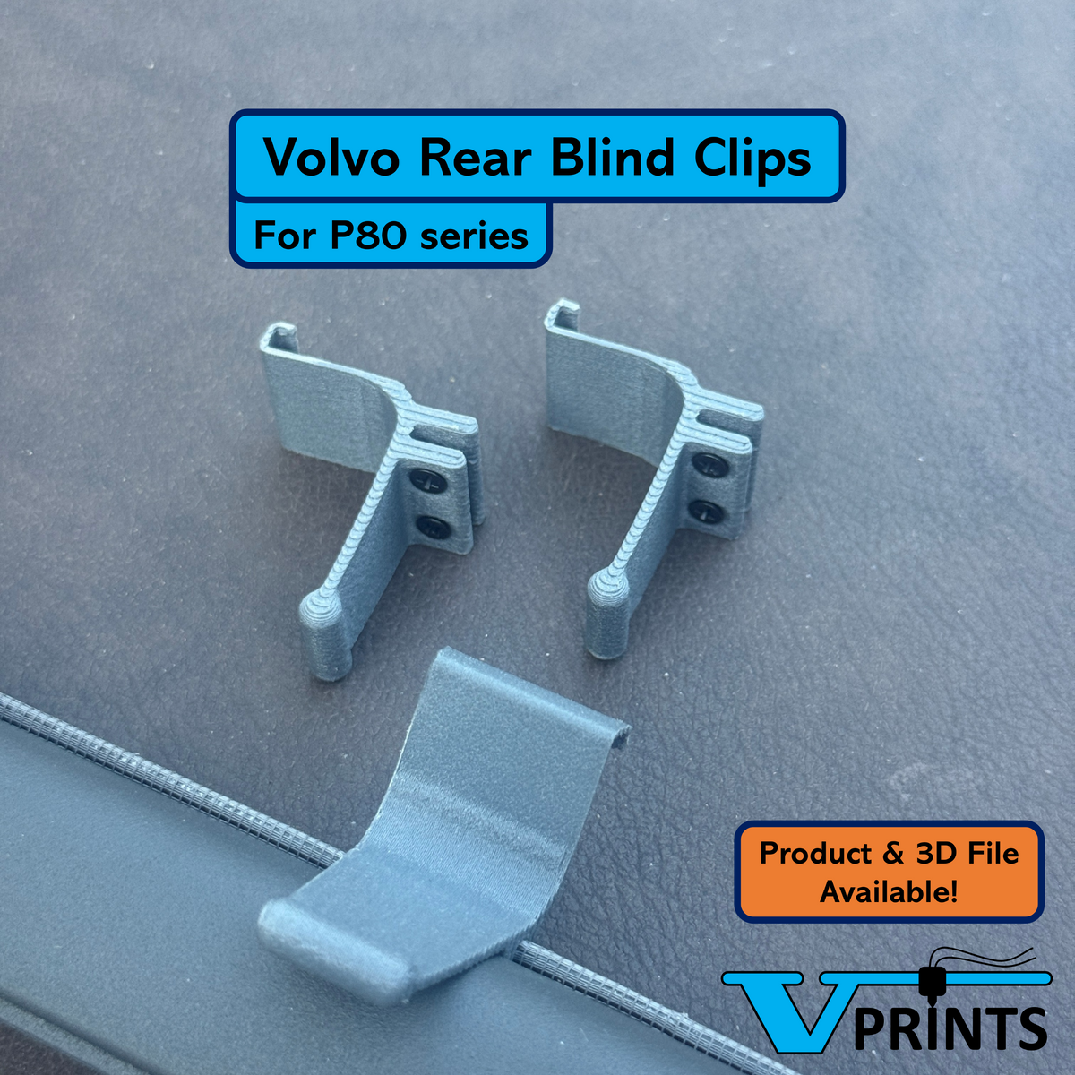 Volvo P80 Rear Window Blind Clip Set