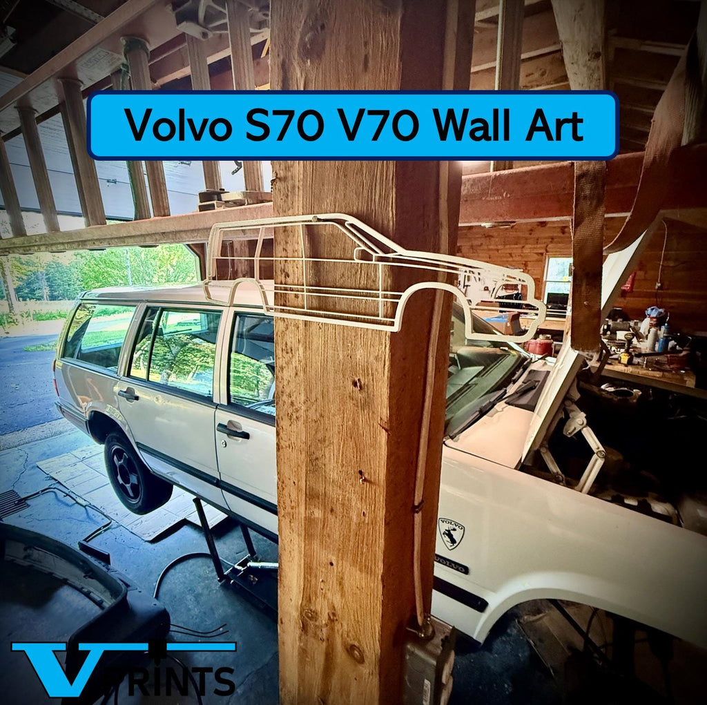 Volvo S70 & V70 Silhouette Wall Art