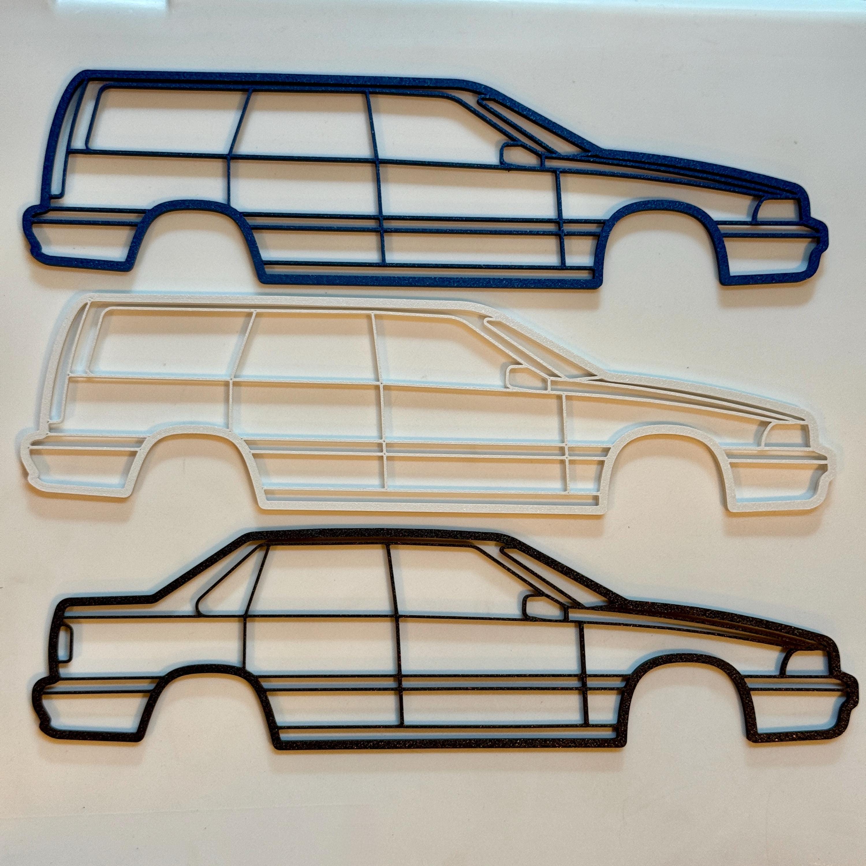 Volvo S70 & V70 Silhouette Wall Art