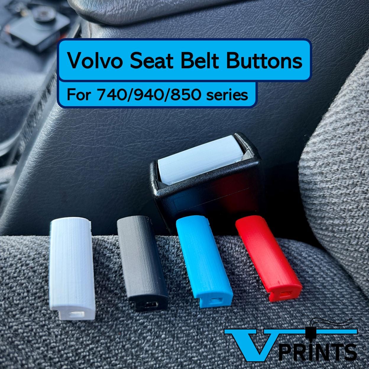 Volvo 240 740 940 850 Seat Belt Buttons