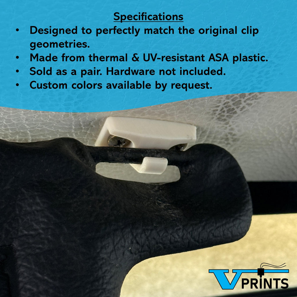 Volvo 240 & 260 Sun Visor Clips