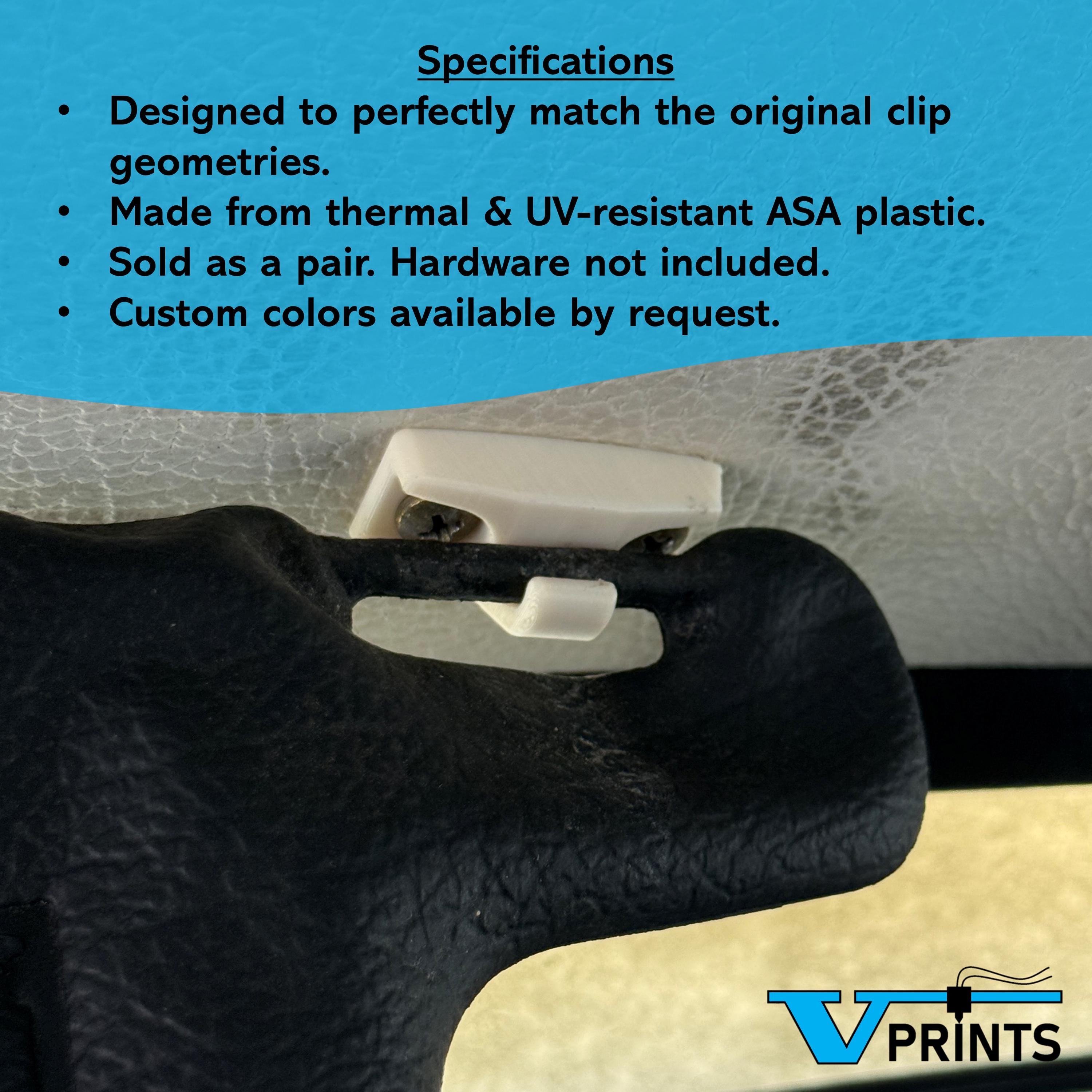 Volvo 240 & 260 Sun Visor Clips