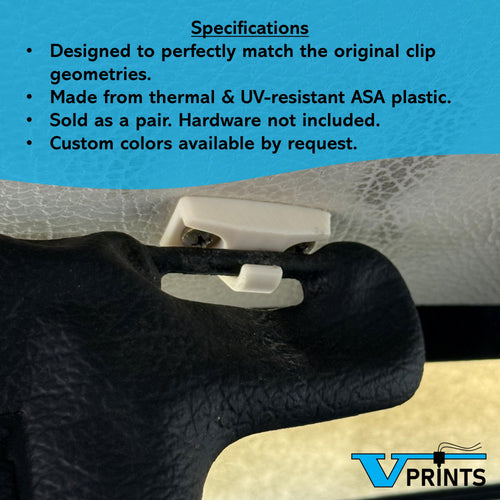 Volvo 240 & 260 Sun Visor Clips