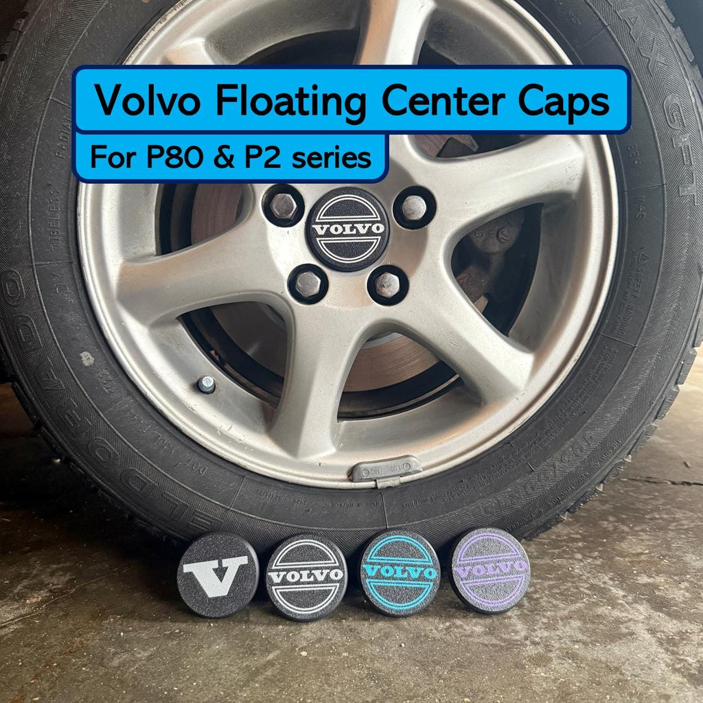 Volvo P80 & P2 Floating Wheel Center Cap Set