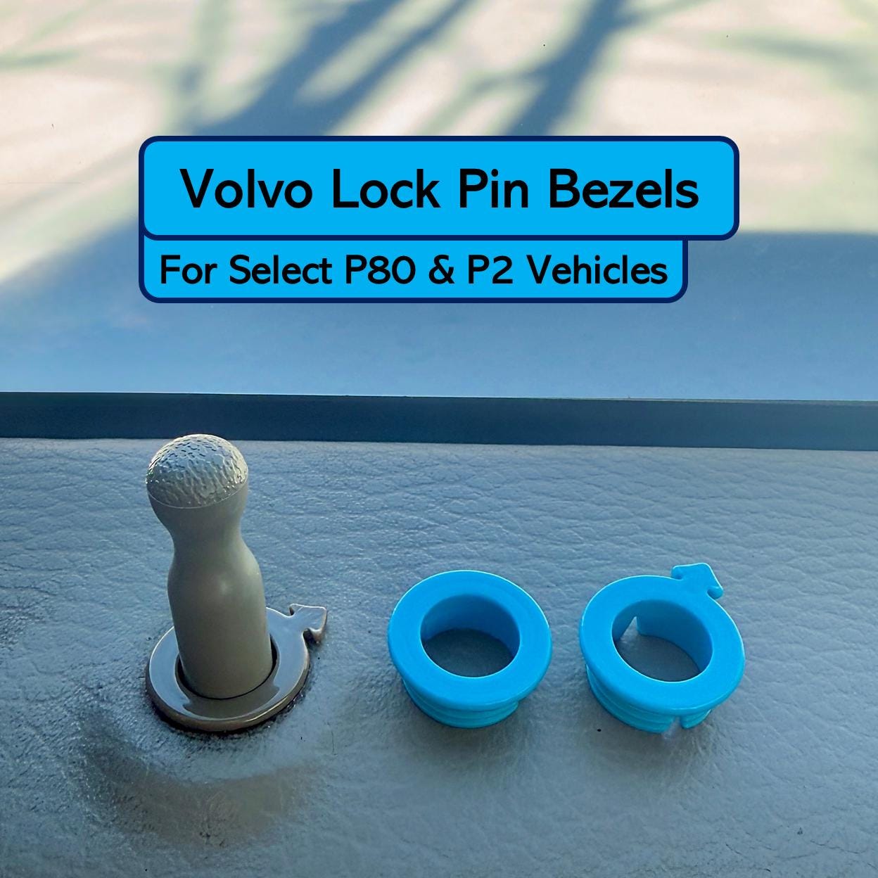 Volvo P80 & P2 Lock Pin Bezel Set