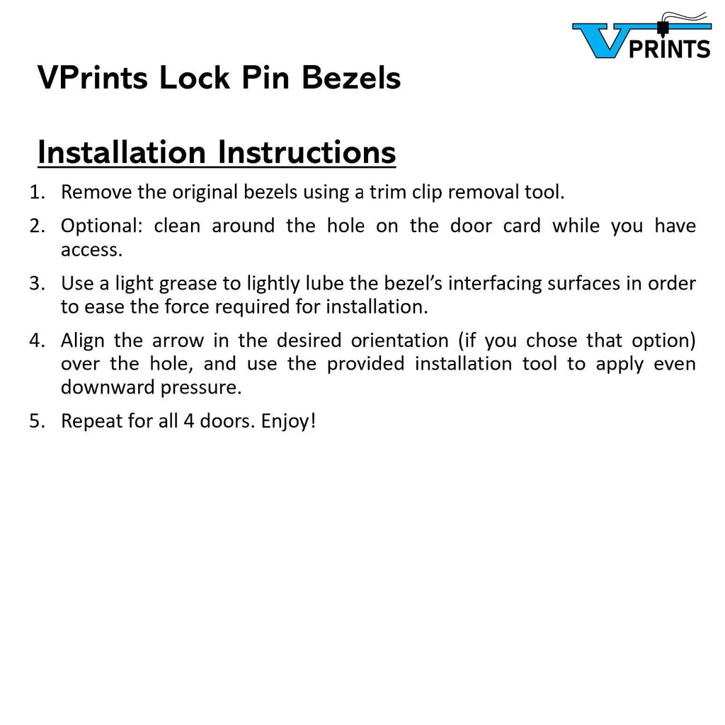 Volvo P80 & P2 Lock Pin Bezel Set