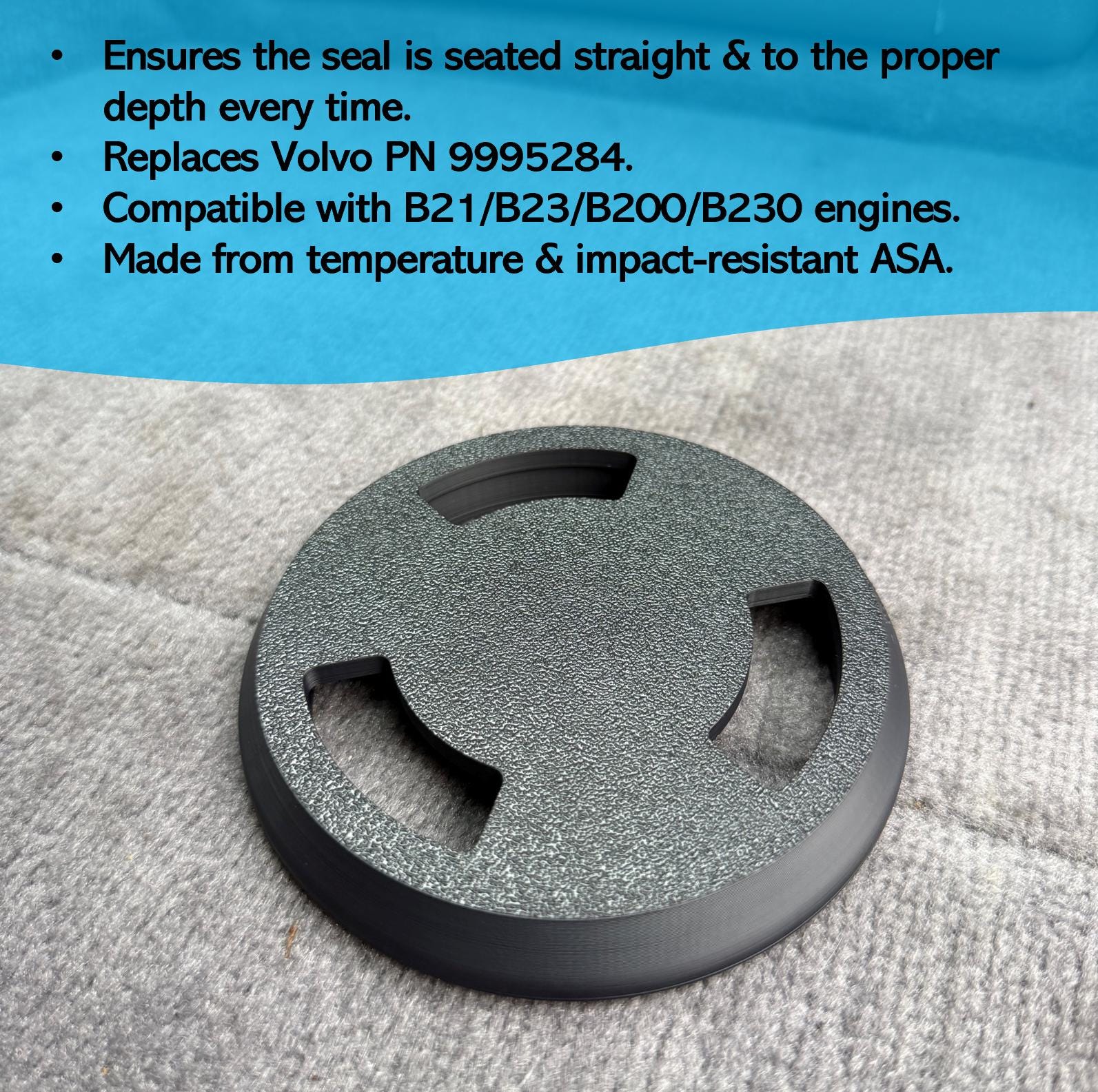 Volvo Redblock Rear Main Seal Installation Tool (PN 9995284)