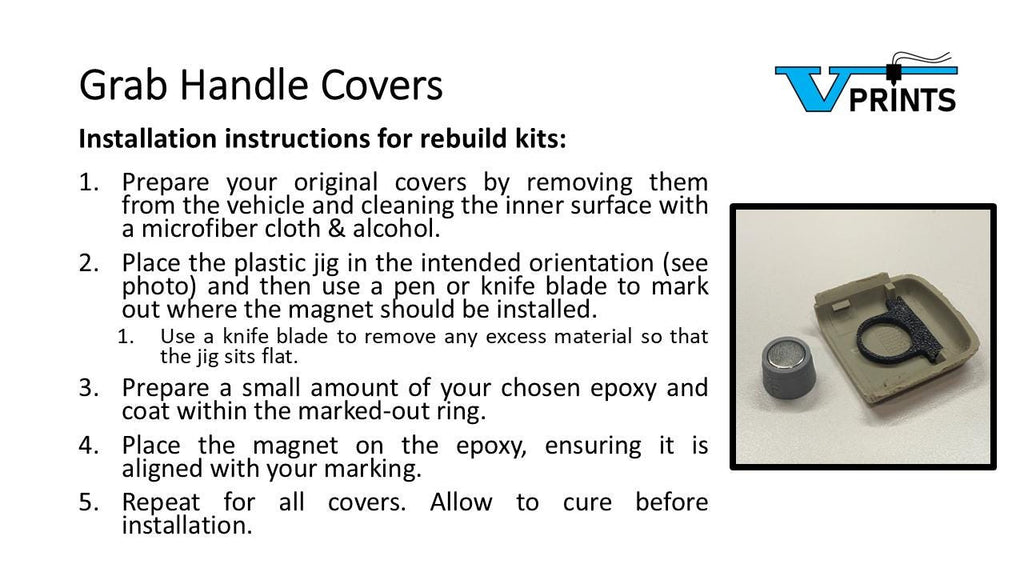 Volvo S70 V70 C70 Grab Handle Covers & Repair Kits