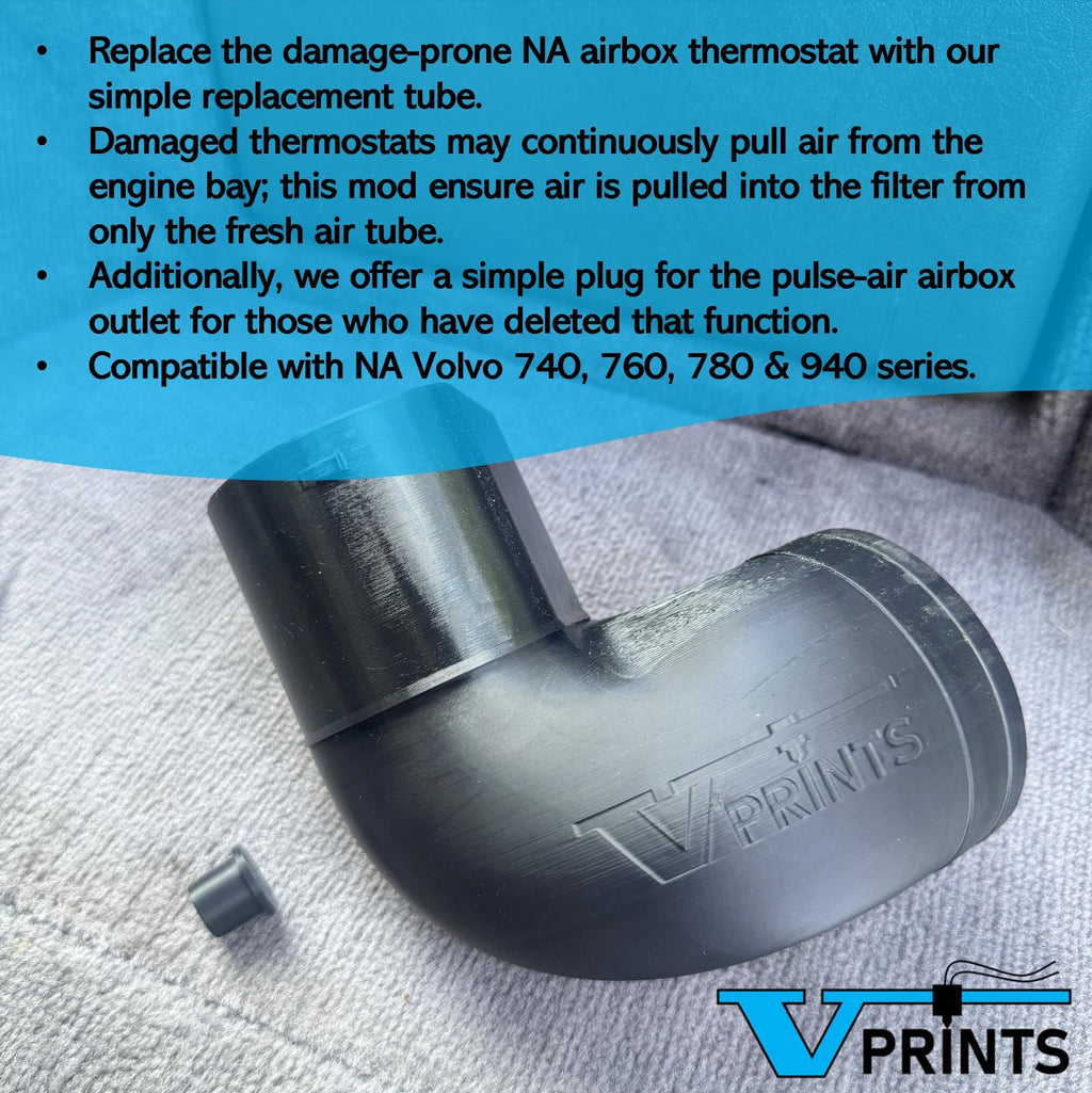 Volvo 740 & 940 Airbox Thermostat Delete Tube