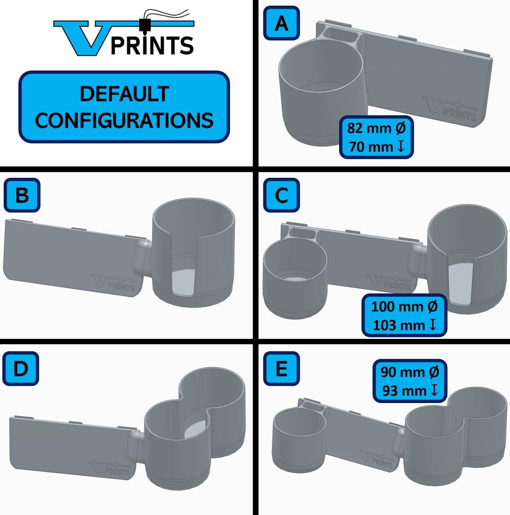Volvo 740 & 940 Dash Cupholders