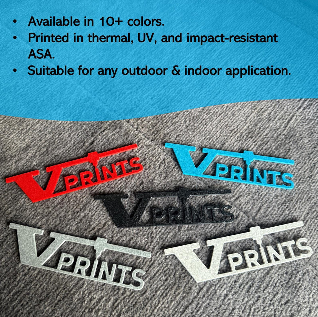 VPrints Logo 3D Sticker