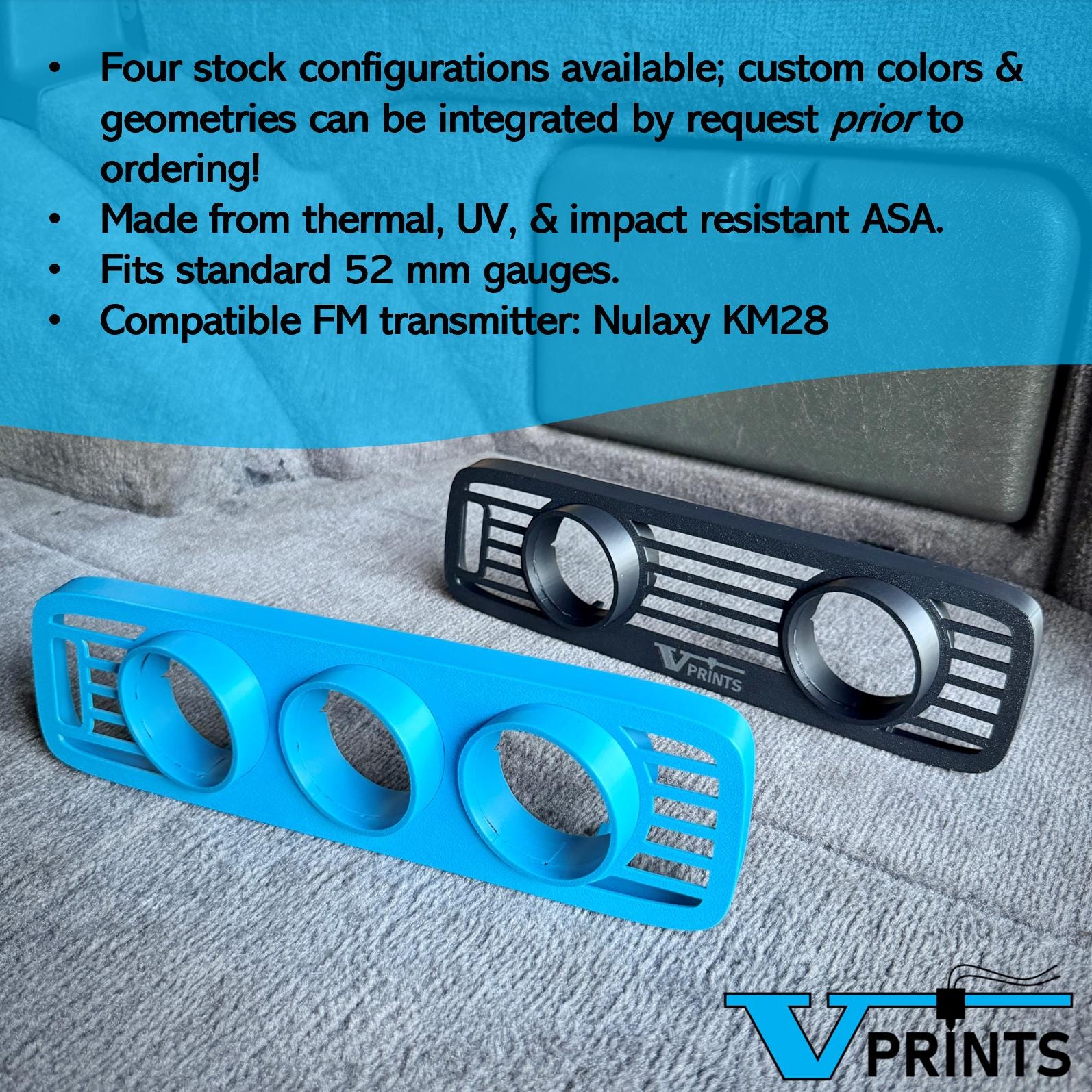 Volvo S70 V70 C70 Center Dash Gauge Plates